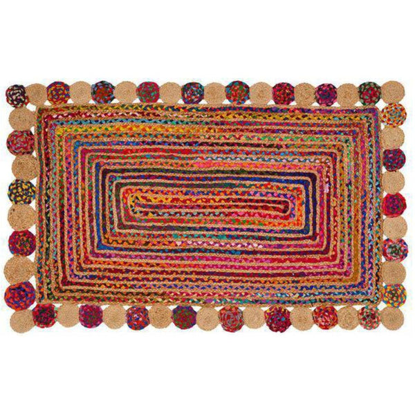 Tappeto DKD Home Decor Cotone Multicolore Iuta (160 x 230 x 1 cm) - zannishop