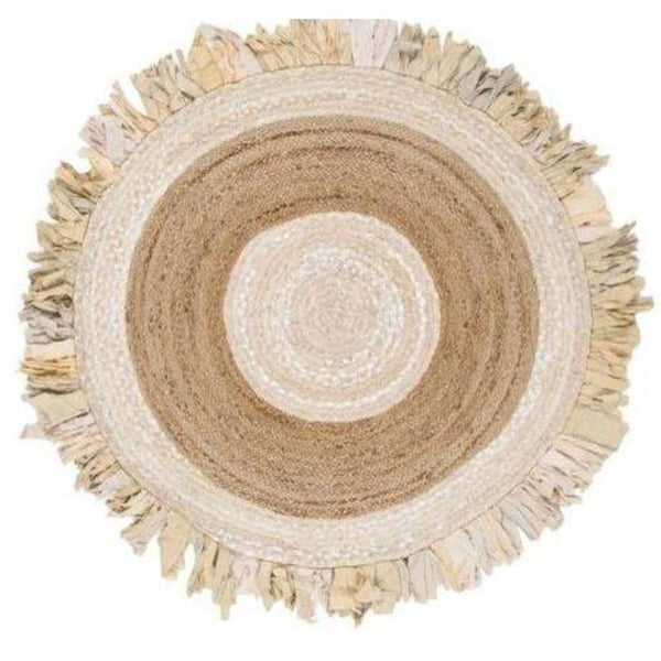 Tappeto DKD Home Decor Beige Marrone Cotone (120 x 120 x 1 cm) - zannishop