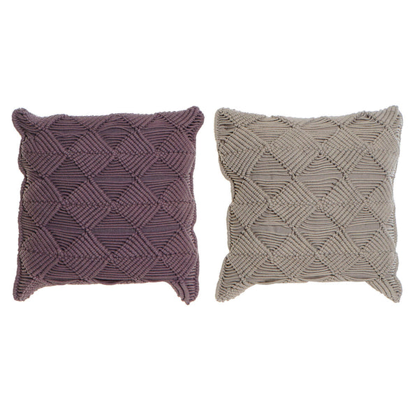 Cuscino DKD Home Decor Cotone Rombos (45 x 10 x 45 cm) (2 pcs) - zannishop