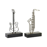 Statua Decorativa DKD Home Decor Metallo Legno MDF Finitura invecchiata (25 x 10 x 42 cm) (2 pcs) - zannishop