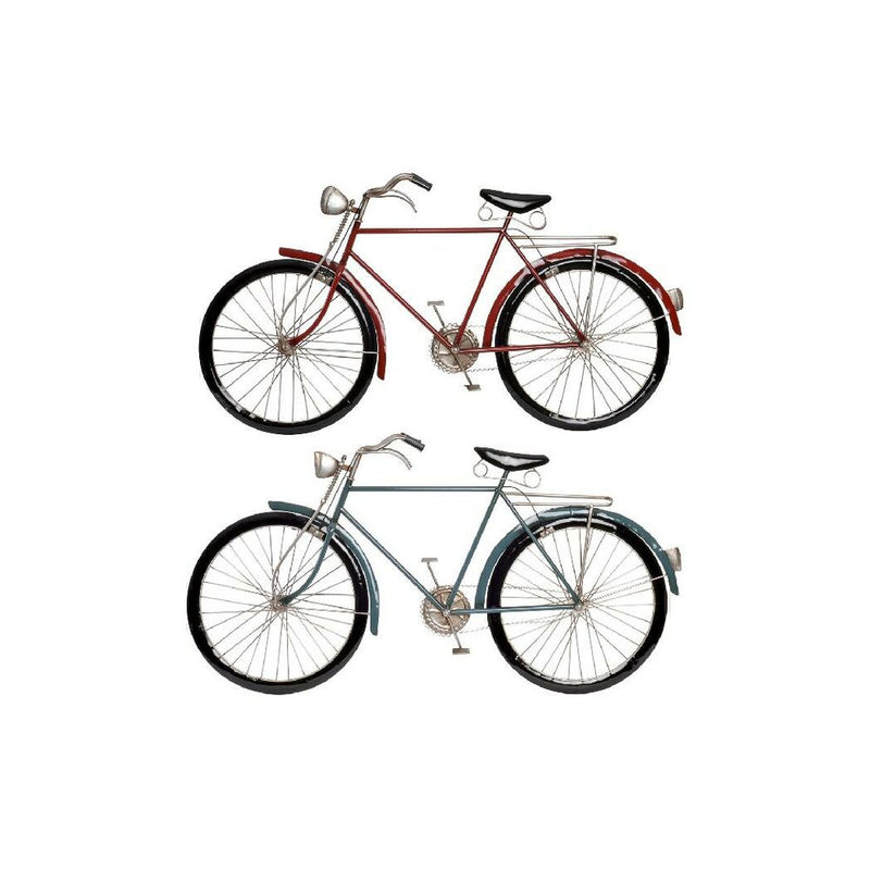 Decorazione da Parete DKD Home Decor Metallo Bicicletta (2 pcs) (90 x 5 x 48 cm) - zannishop