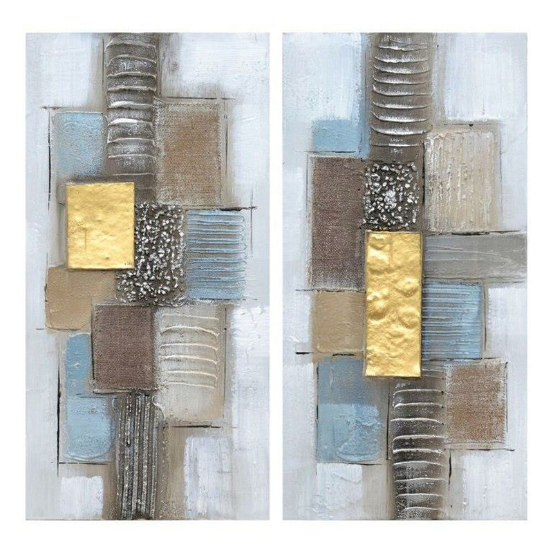 DKD Home Decor Imagen abstracta (30 x 2.5 x 60 cm) (2 PC)