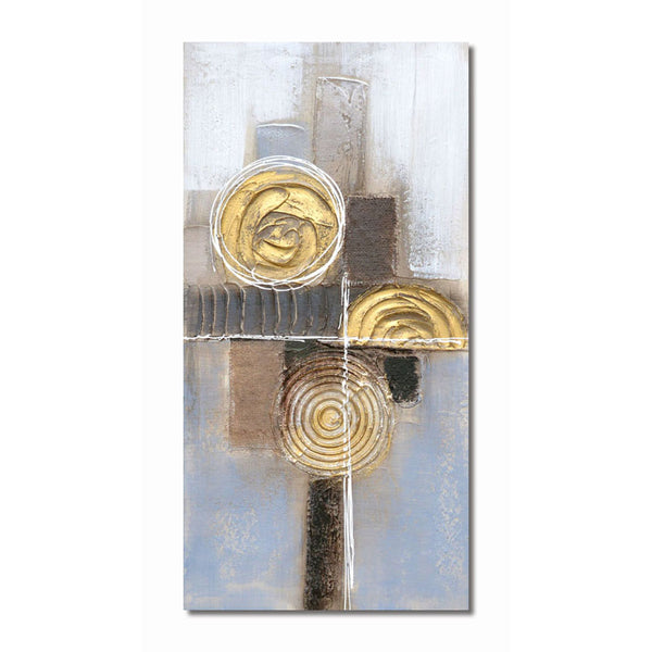 Quadro DKD Home Decor Tela Abstract Legno MDF (2 pcs) (30 x 2.5 x 60 cm) - zannishop