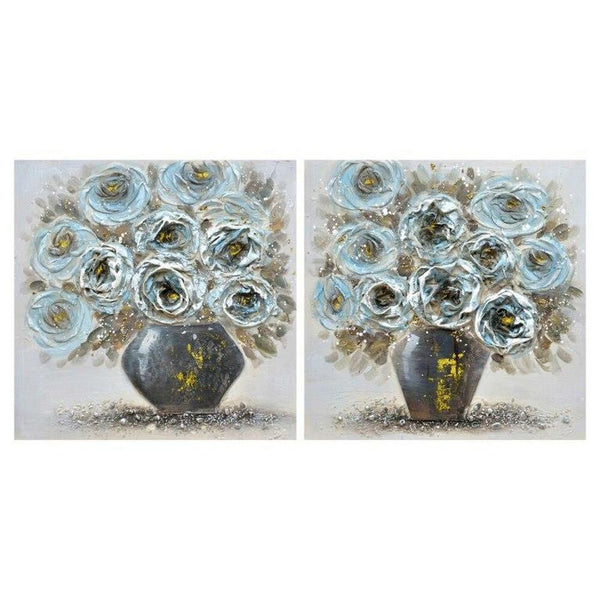 DKD Home Decor Vase Figura (60 x 3 x 60 cm) (2 pcs)