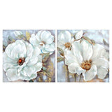 DKD Home Decor Flower Picture (80 x 3 x 80 cm) (2 pc)