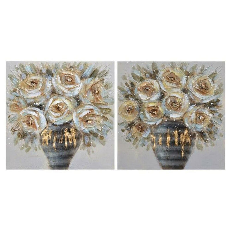 DKD Home Decor Vase Bild (50 x 2,5 x 50 cm) (2 PCs)