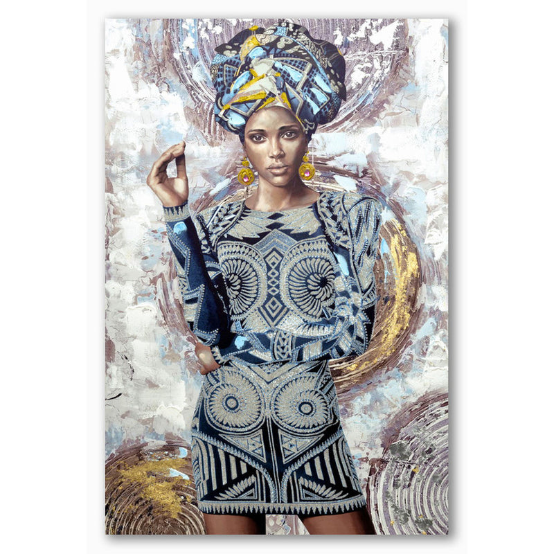 Africain DKD Home Decor Picture (80 x 3 x 120 cm) (2 pcs)