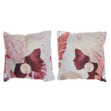 Cuscino DKD Home Decor Marrone Beige Poliestere Africana (2 pcs) (45 x 10 x 45 cm) - zannishop