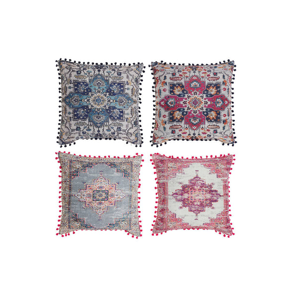 Cuscino DKD Home Decor Azzurro Rosa Poliestere Lino (45 x 10 x 45 cm) (4 pcs) - zannishop