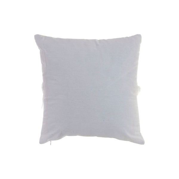 Cuscino DKD Home Decor Bianco Poliestere Cotone Piume Dorato (2 pcs) (45 x 15 x 45 cm) - zannishop