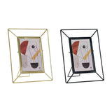 DKD Home Plaborate Frame Decetical Metall Modernes Glas (2 PC) (18 x 3 x 23 cm)