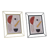 DKD Home Plaborate Frame Decetical Metall Modernes Glas (2 PC) (28 x 3 x 33 cm)