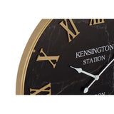 Wanduhr DKD Home Decor Black Rosa Ferro Wood MDF (60 x 4,5 x 60 cm) (2 Stcs)