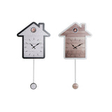 Wanduhr DKD Home Decor White House Wood MDF (32 x 4,5 x 56 cm) (2 Stcs)