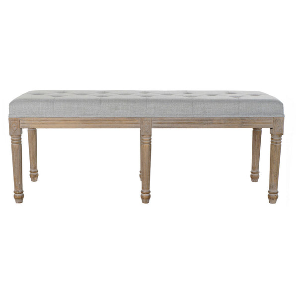 DKD Home Decor Bench Grau (122 x 41 x 46 cm)