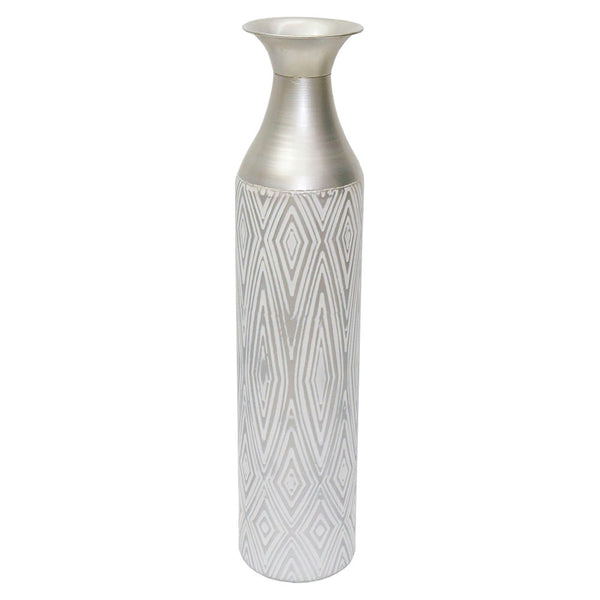 DKD Home Vase Decor Silver Colonial Metal (14 x 14 x 63 cm)