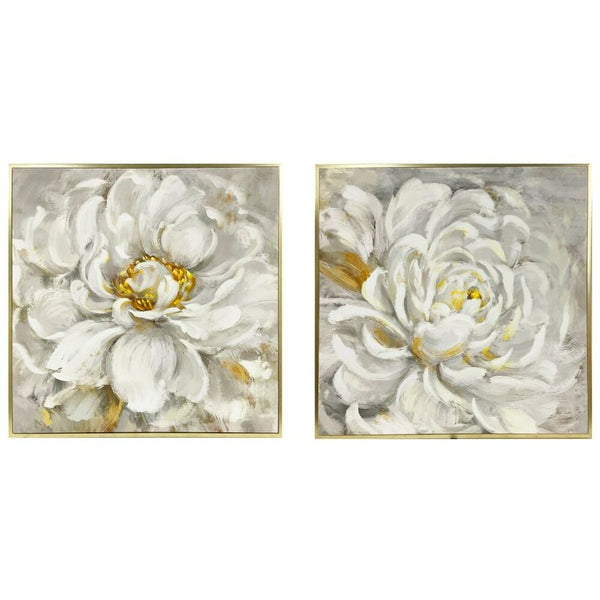 DKD Home Decor Fiore (2 pcs) (80 x 3 x 80 cm)