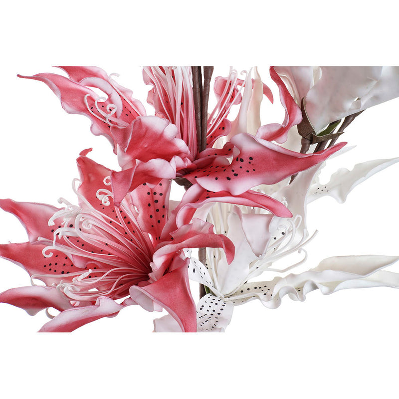 Fiore Decorativo DKD Home Decor Bianco Rosa EVA (etilvinilacetato) (2 pcs) (30 x 8 x 112 cm) - zannishop