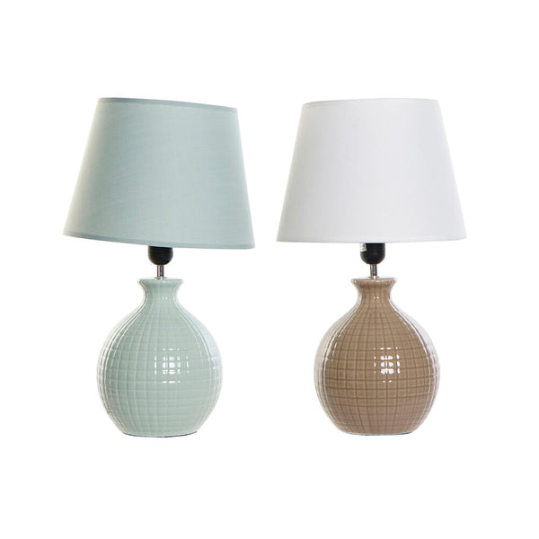 Lampada da tavolo DKD Home Decor Ceramica Marrone Verde 40W (28 x 28 x 41.5 cm) (2 pcs) - zannishop