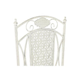 Sedia da giardino DKD Home Decor Bianco Metallo (40 x 48 x 93 cm)