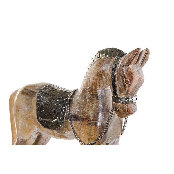 Cordo Horse DKD Home Decor Metal Metall Mango (43 x 10 x 42 cm)