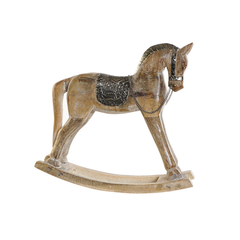 Cordo Horse DKD Home Decor Metal Metall Mango (43 x 10 x 42 cm)