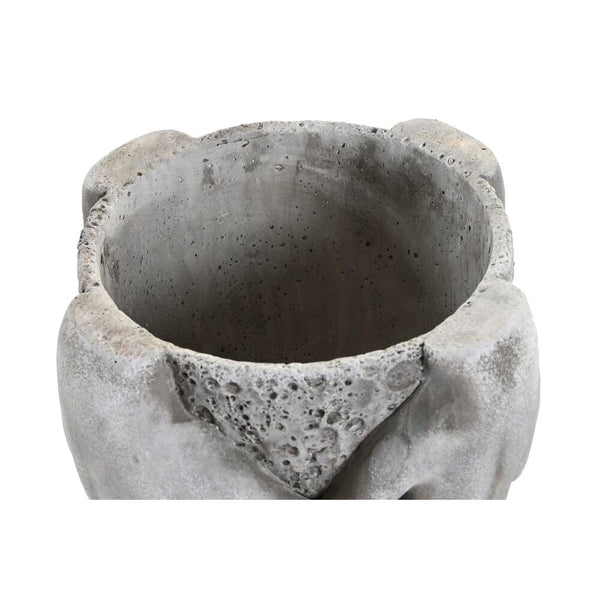 Vaso DKD Home Decor Grigio Cemento (24 x 24 x 16,5 cm)