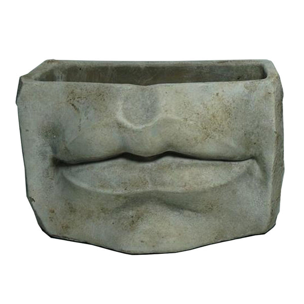 DKD Home Vase Ciment Grey Decor (21 x 12 x 13 cm)