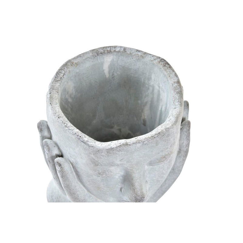 DKD Home Vase Ciment Grey Decor (13 x 13 x 18 cm)