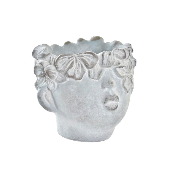 Vaso DKD Home Decor Grigio Cemento Shabby Chic (20 x 18 x 17 cm)