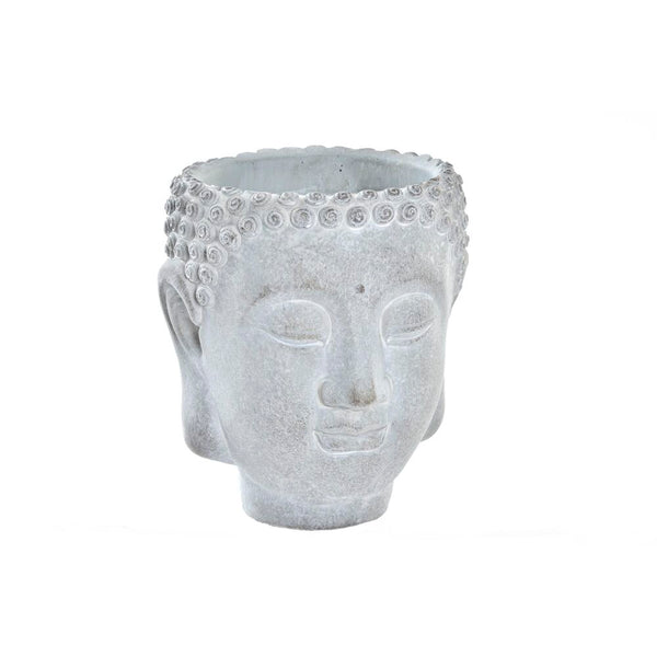 Vaso DKD Home Decor Grigio Buddha Cemento Orientale (15 x 13 x 16 cm)