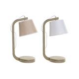 Lampada da tavolo DKD Home Decor Marrone Lino Pino (26 x 19 x 45 cm) (2 pcs) - zannishop