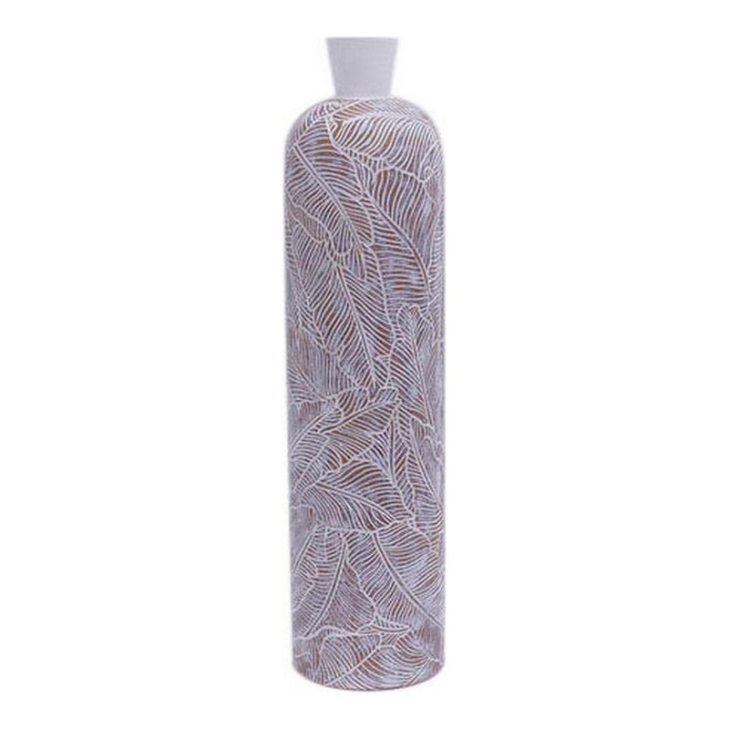 DKD Home Decor Vase White Tropical Resin (14 x 14 x 60 cm)