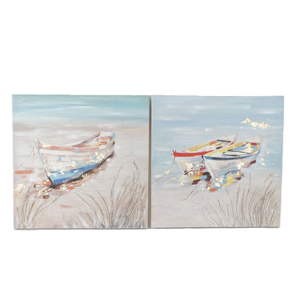 DKD Home Decor Bild (80 x 3,5 x 80 cm) (2 PCs)