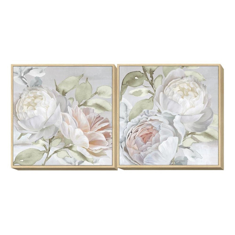 Quadro DKD Home Decor Fiori (80 x 4 x 80 cm) (2 pcs)