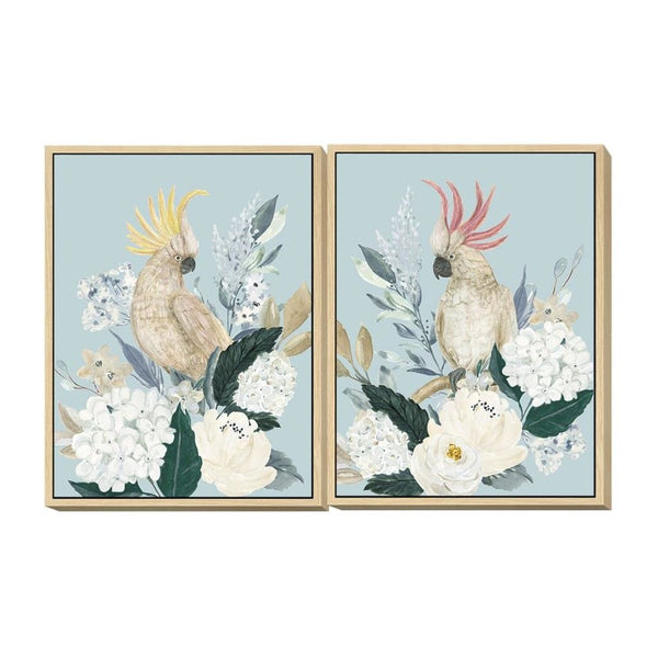 DKD Home Decor Blumenbild (60 x 4 x 80 cm) (2 PCs)