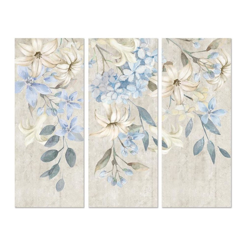 DKD Home Decor Blumenbild (3 PCs) (55 x 3 x 135 cm)