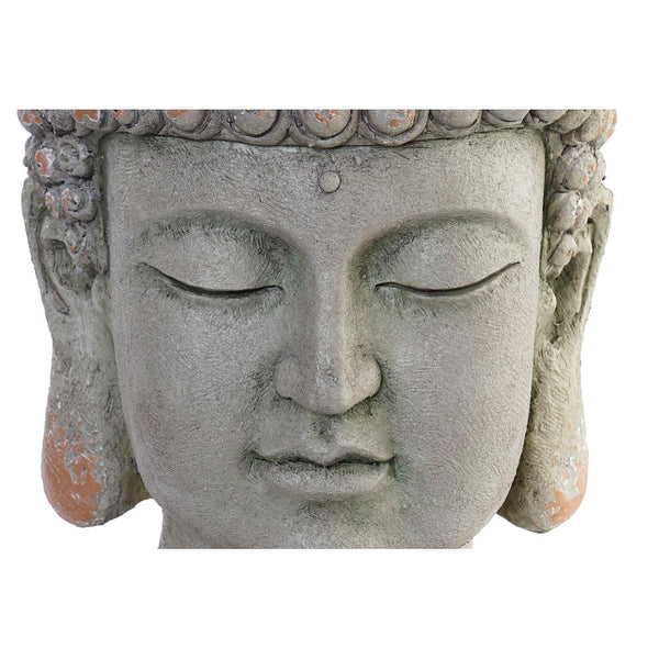 DKD Home Decor Fibriant Vase de Sticlrent Buda (35 x 35 x 50 cm)