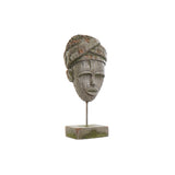 Statua Decorativa DKD Home Decor Fibră de Sticlă Metallo Africana (20 x 12 x 55 cm) - zannishop