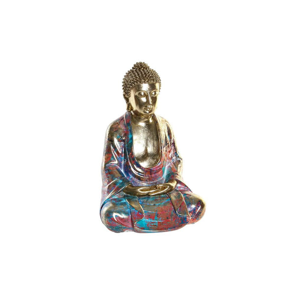 Statua Decorativa DKD Home Decor Dorato Buda Resina (22 x 17.5 x 32 cm) - zannishop