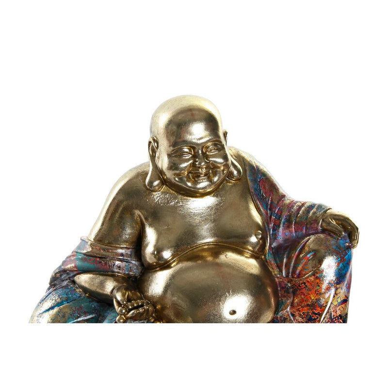 Statua Decorativa DKD Home Decor Dorato Buda Resina (21.5 x 16.5 x 17 cm) - zannishop