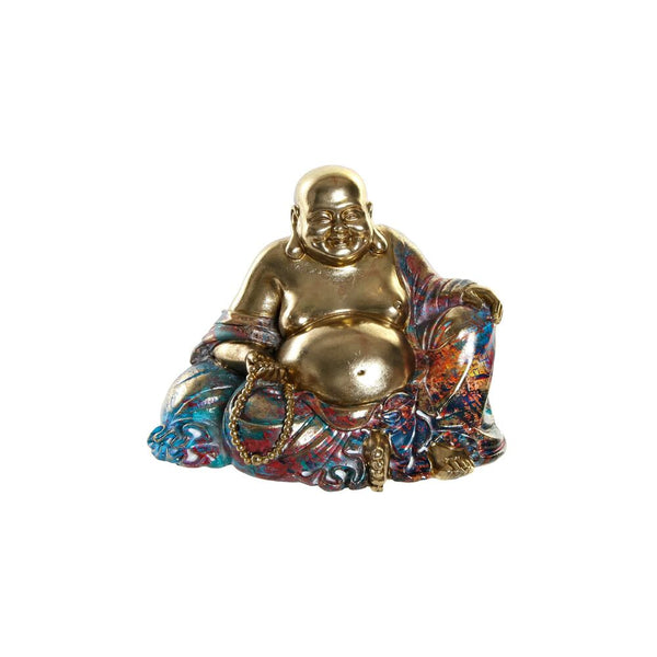 Statua Decorativa DKD Home Decor Dorato Buda Resina (21.5 x 16.5 x 17 cm) - zannishop