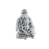 Statua Decorativa DKD Home Decor Argentato Resina Gorilla (35 x 31 x 46 cm) - zannishop