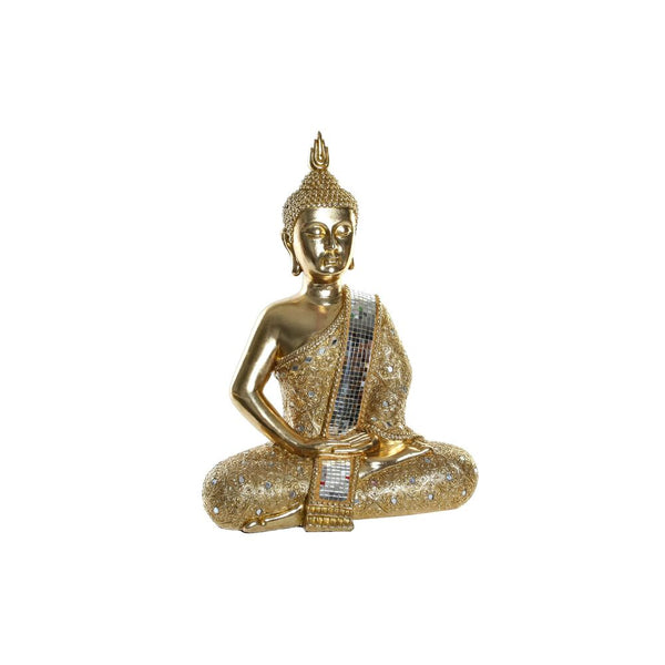 Statua Decorativa DKD Home Decor Dorato Buda Resina (38 x 23 x 50 cm) - zannishop