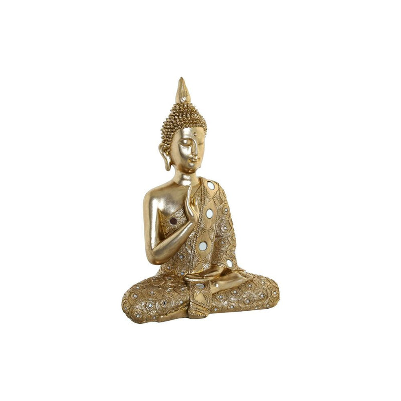 Statua Decorativa DKD Home Decor Dorato Buda Resina (29 x 14 x 40.5 cm) - zannishop