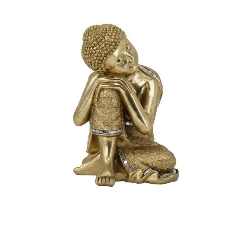 Statua Decorativa DKD Home Decor Dorato Buda Resina (18.5 x 18 x 25.5 cm) - zannishop