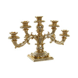 Candelabro DKD Home Decor Dorato Resina (39.5 x 13 x 26 cm) - zannishop