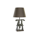 Lampada da tavolo DKD Home Decor Grigio Poliestere Coniglio Resina (30.5 x 30.5 x 53 cm) - zannishop