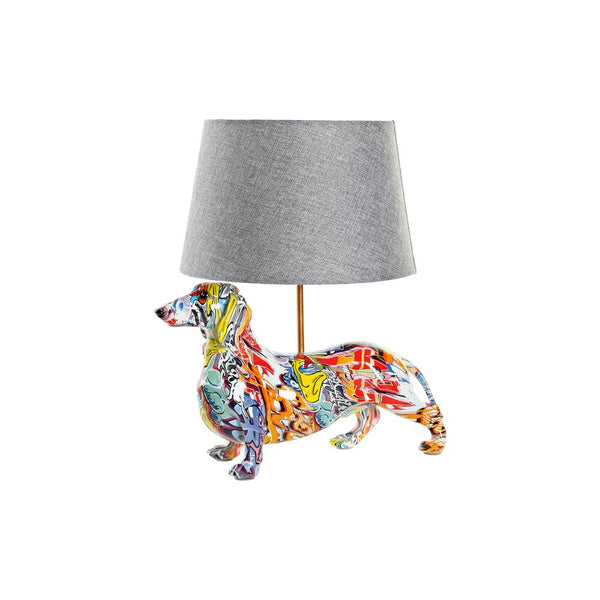 Lampada da tavolo DKD Home Decor Policarbonato Resina Multicolore Cane (40 x 31 x 44.5 cm) - zannishop