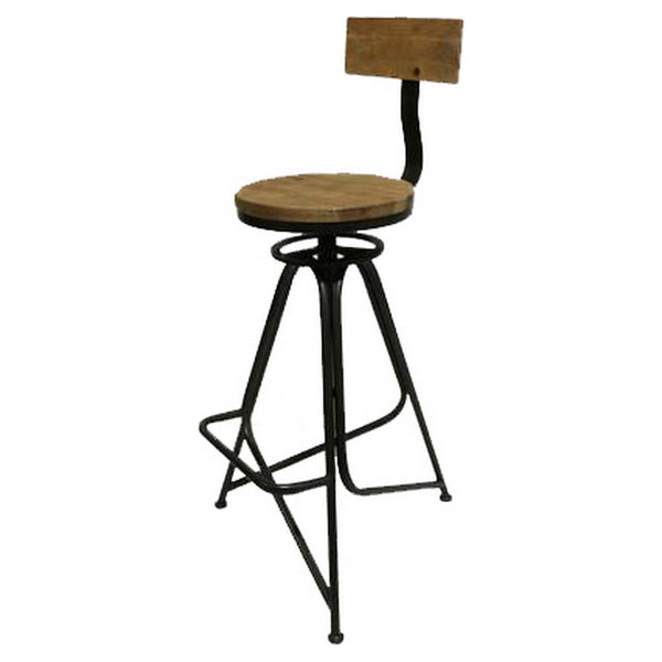 DKD Home Decor Brad Metallo Stool (63 x 53 x 94 cm)